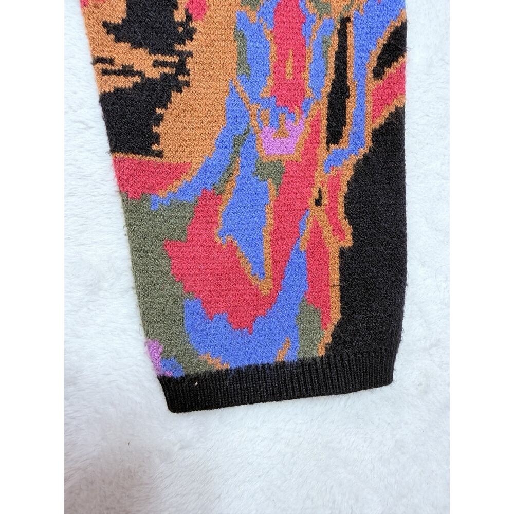 Farm Rio Wild Horses Knit Maxi Dress Graphic Equestrian Maximalist Sz Med 312587 - Picture 10 of 13